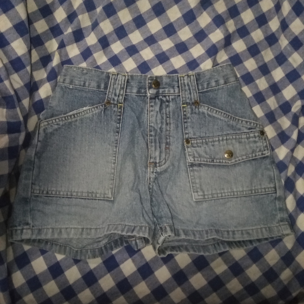 Lee Light Blue Women's Cargo Shorts